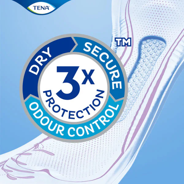 TENA Pads InstaDRY Standard Length 310x121mm 295ml - 10 Pack - Image 6